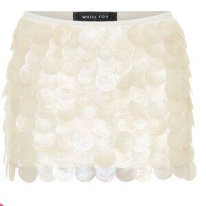 Forgiven Aura Shell Mini Skirt White